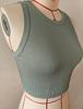 European & American Women's Spring/Summer Ribbed Sleeveless T-shirt Vest