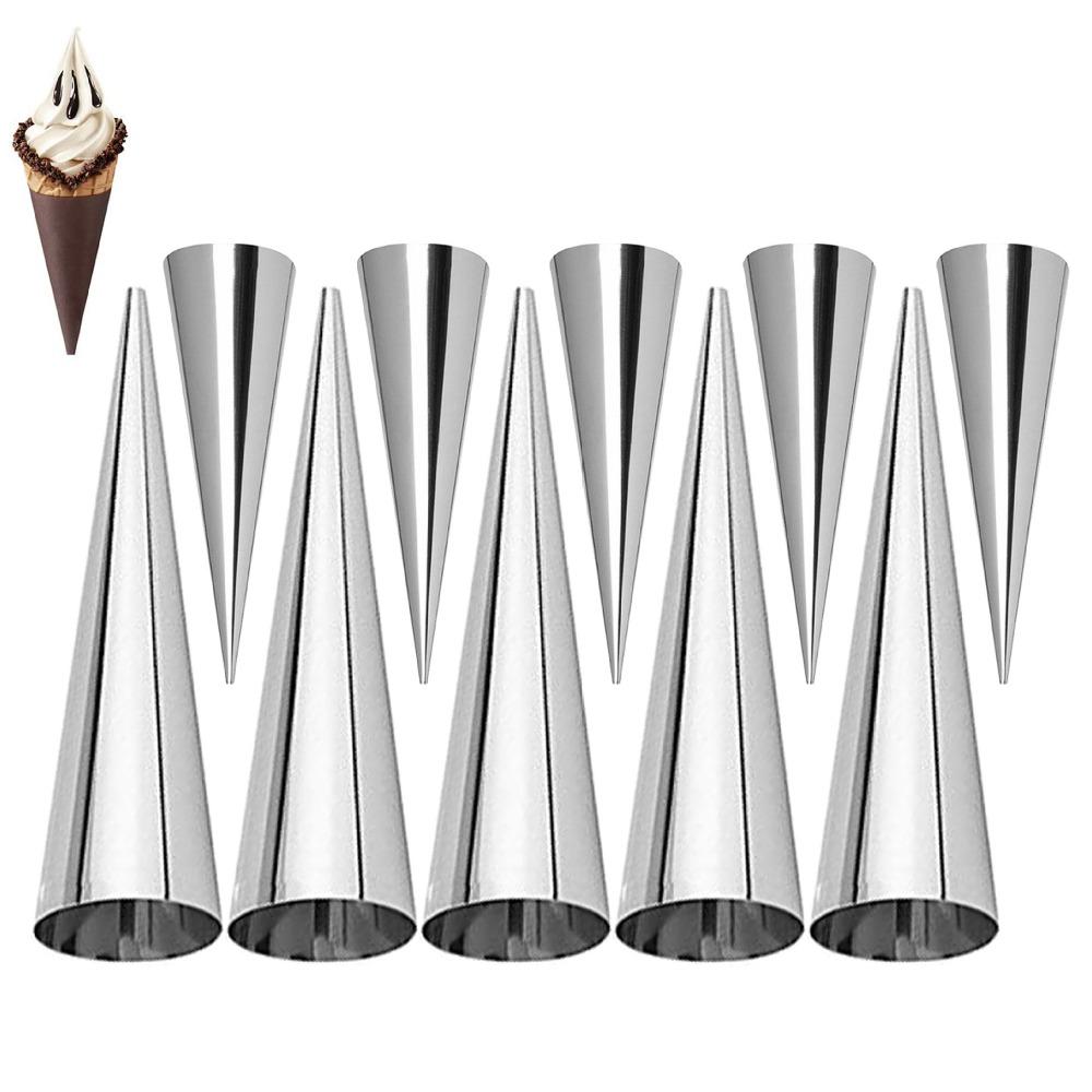 

Антипригарные конические формы для круассанов из нержавеющей стали, спиральные формы для круассанов, бытовые Set B 10PCS