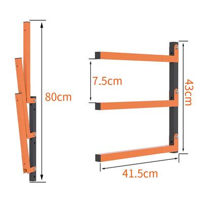Multilayer Wall-mounted Heavy-duty Folding Firewood Storage Rack