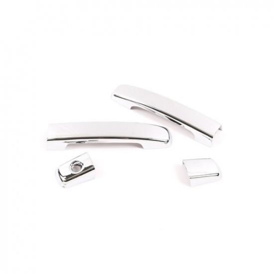 4pcs For 05-15 Nissan Frontier Chrome Door Handle Decorative Cover W/O Smart Key