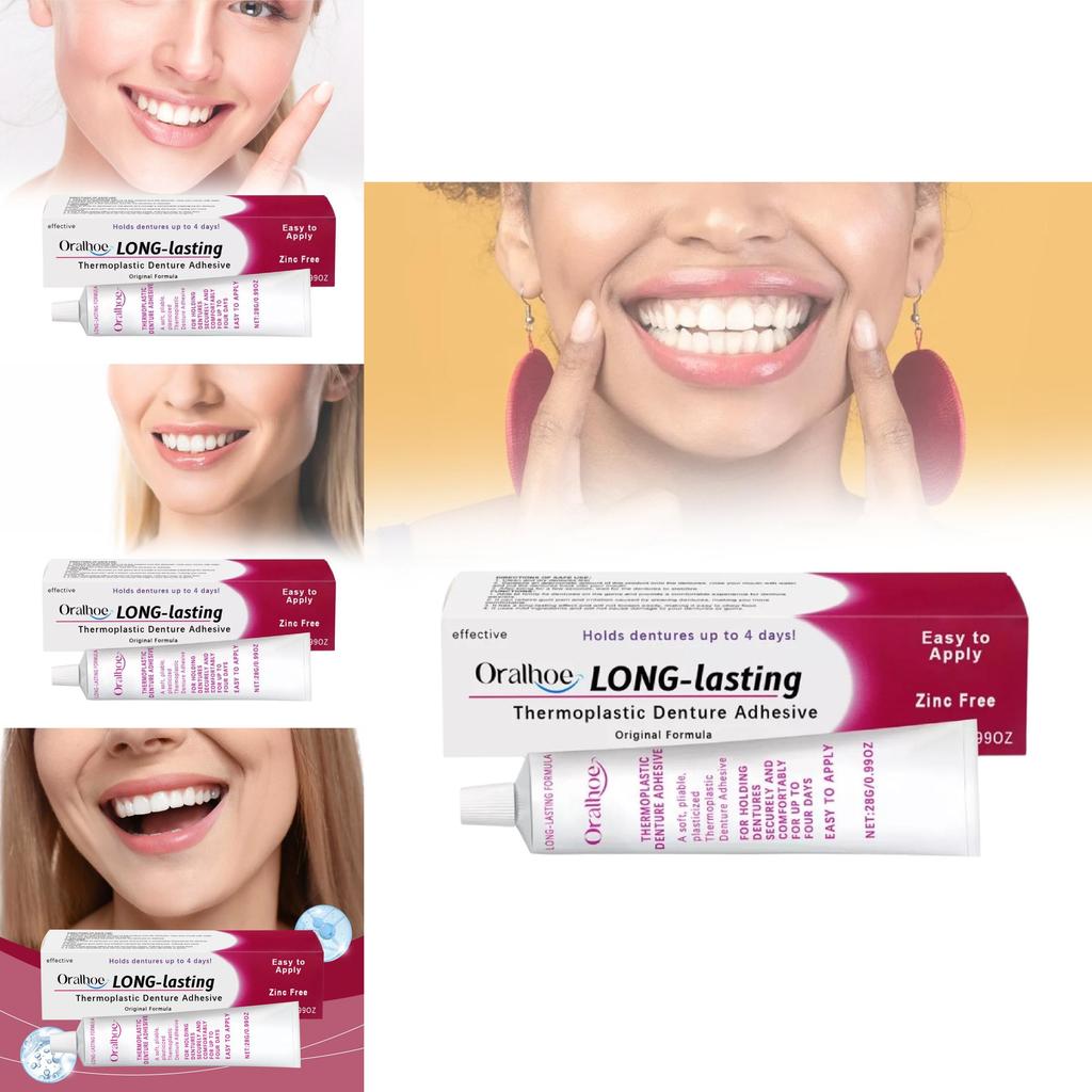 Adeziv pentru proteză Oralhoe Pentru confort sporit și fixare sigură pentru dinți artificiali
