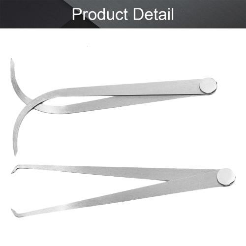 Utoolmart Outer and Inner Caliper Tool, 200mm Long, 8 Inch, 1 Piece, Stainless Steel Inside Caliper, Dedicated Tool for Measuring Internal and Externa