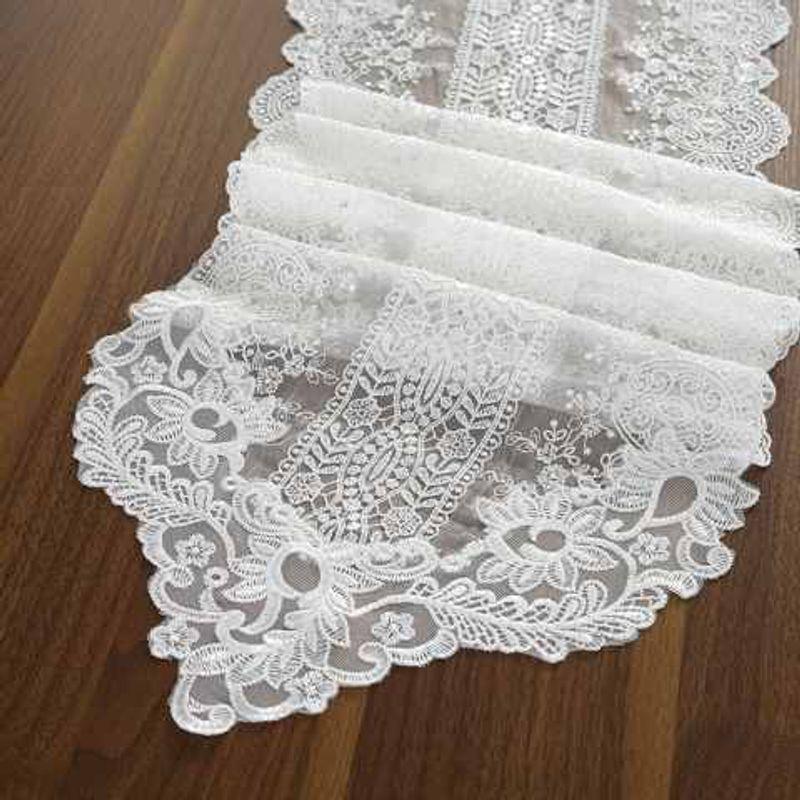 

Minimalist Tea Table Cloth Shoe Cabinet Cover Cloth Lace European Table Runner Ben White 30*70cm