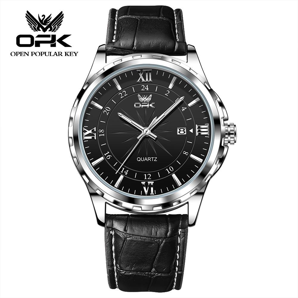 OPK Waterproof Luminous Men's Watch Luxury Watch Business Personality Quartz Men's Watch