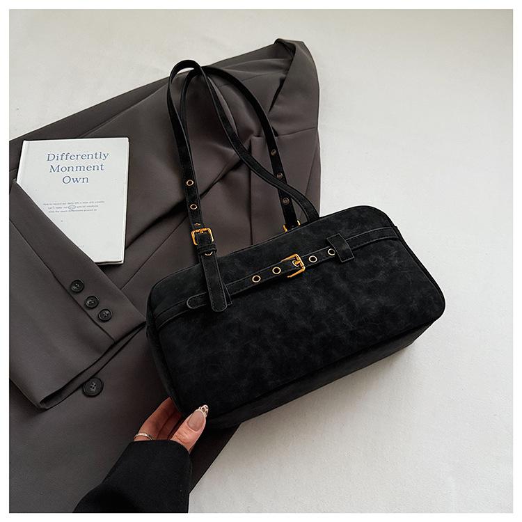 

Korean niche Boston bag women s 2025 new trendy retro large-capacity shoulder bag fashion popular underarm bag