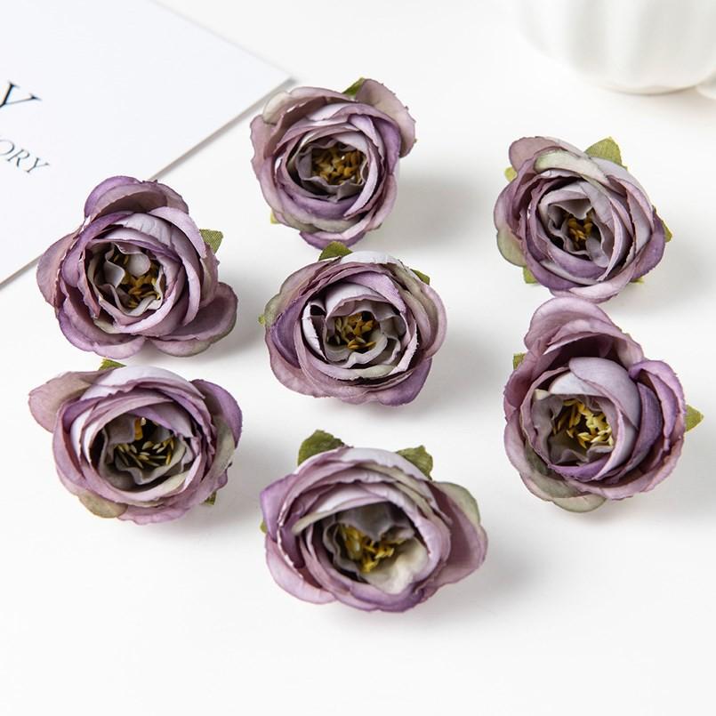 20/40 Stück Künstliche Blumen Seidenrose Bunt Zimmer Zuhause Garten Hochzeit Brautstrauß Girlande Festival Geschenke Box Füller Deko