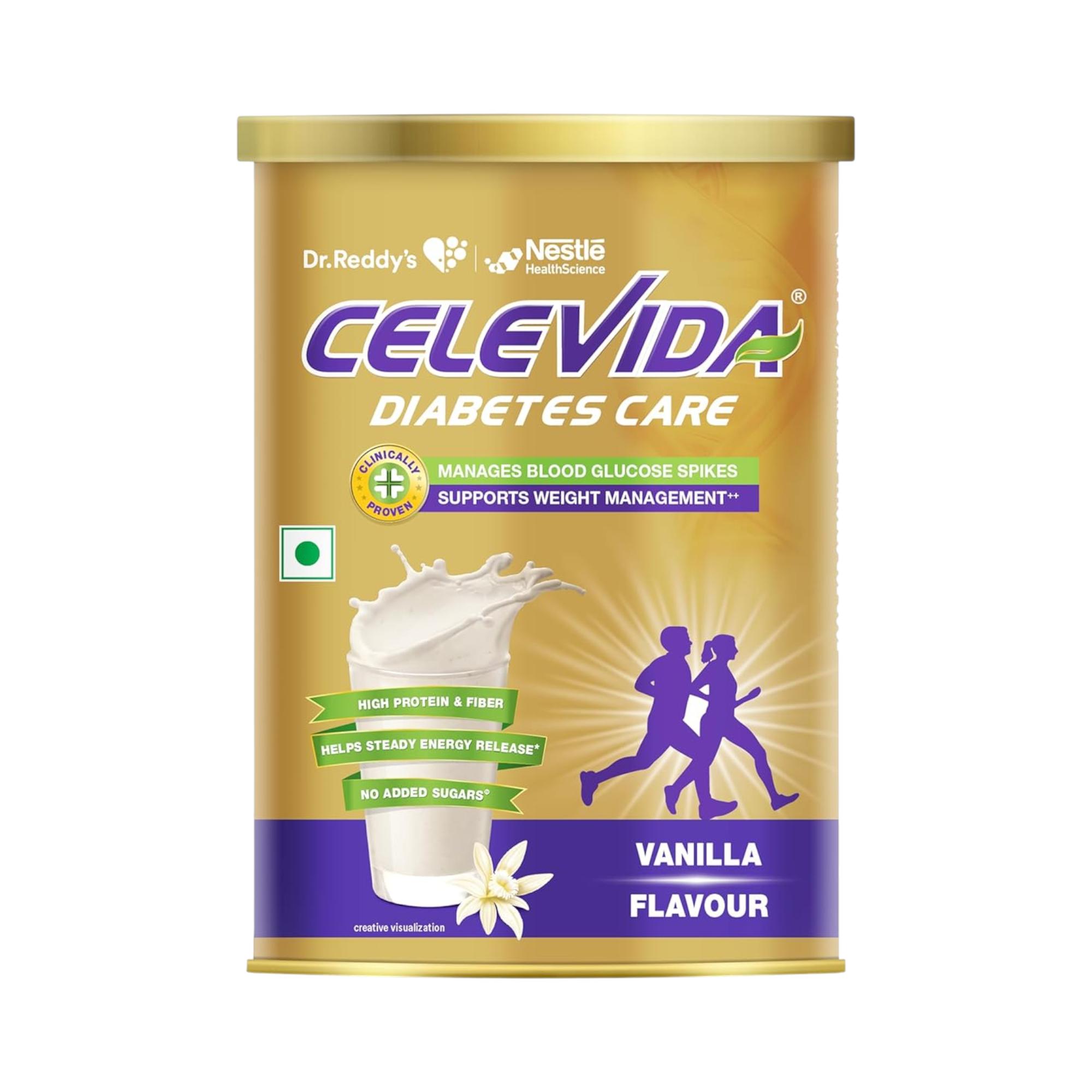 

Dr. Reddy’s Celevida Protein Powder Vanilla 400gm Tin Pack Plant Based No Added Sugar