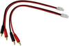 2PCS Tamiya to 4mm Gold Banana Plug Charging Cable | 14AWG Silicone Wire | 30cm Length | For RC Batteries and Chargers