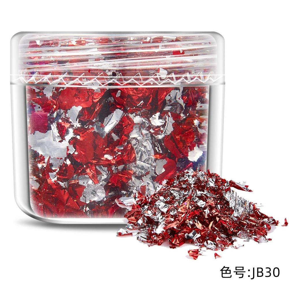 

Набор сусального золота – Хлопья, Блестки, Глиттер и Фольга для DIY изделий из смолы, Силиконовых форм, Нейл-арта, Ювелирных изделий и Креативного декора JB-30 разноцветный