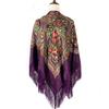 Fashionable Ethnic Printed Shawl - Warm, Large Square Scarf for Autumn/Winter, Travel & Sun Protection
