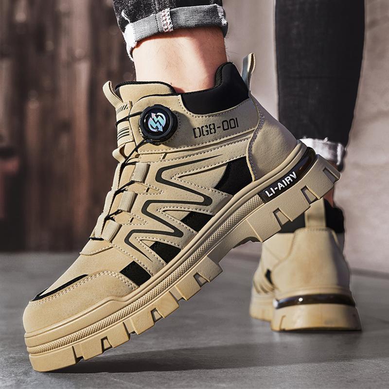 

Мужские армейские ботинки для походов в пустыне, нескользящие тактические ботинки, походные ботинки для охоты по щиколотку, рабочие защитные ботинки для мужчин, ковбойские ботинки 39