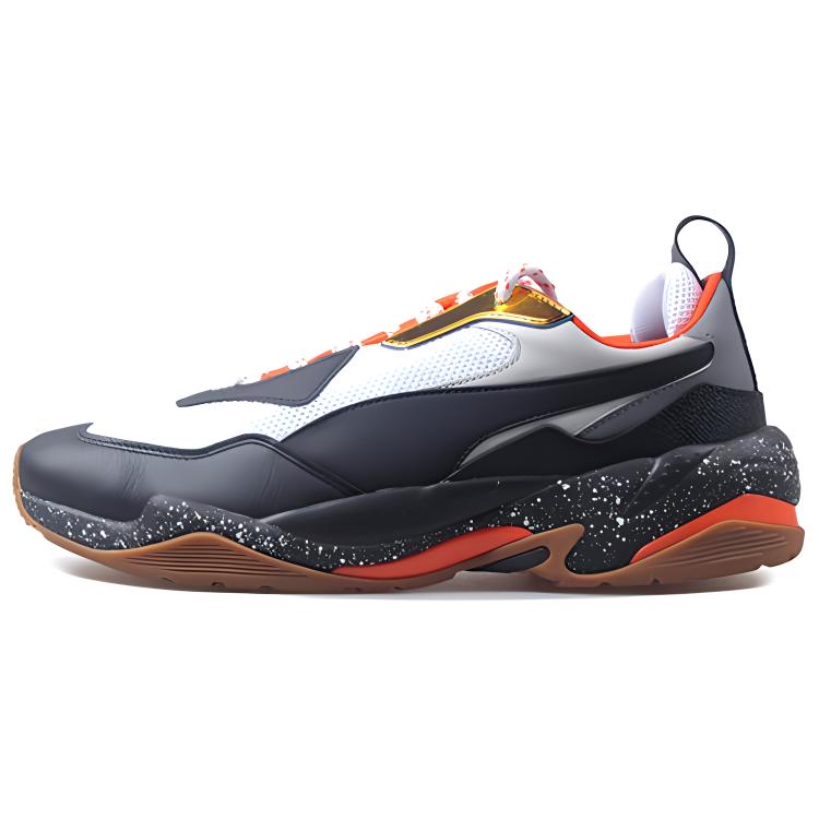PUMA Thunder Electric Black White Orange 367996-01 40.5