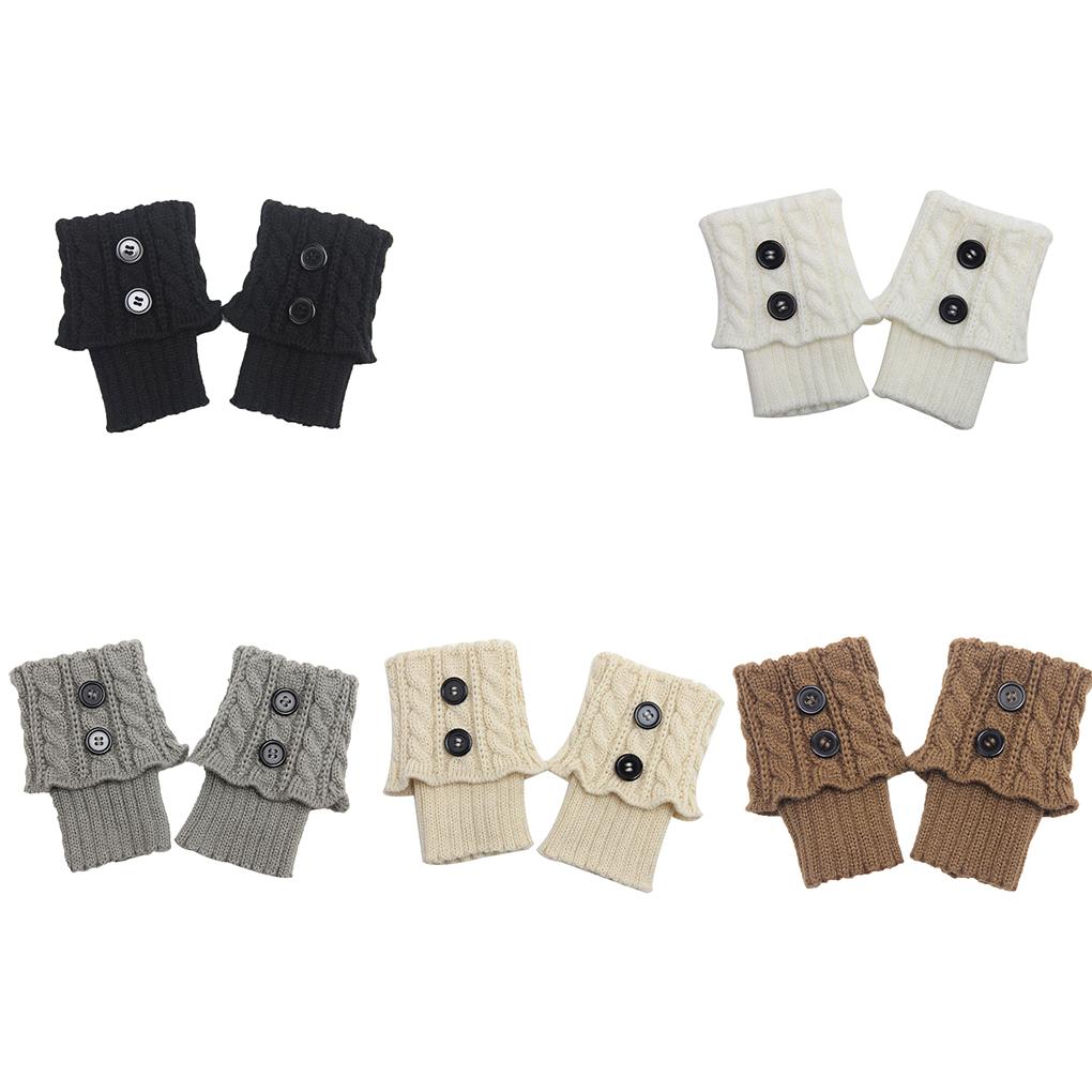 1 Pair Women Boot Socks Leggings Jeans Solid Color Leg Warmer Winter Warm Cold Weather Thermal Dressing Decoration