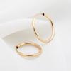 14K Gold-Filled 16mm Pipe Ring Daily Hoop Earrings Jt148