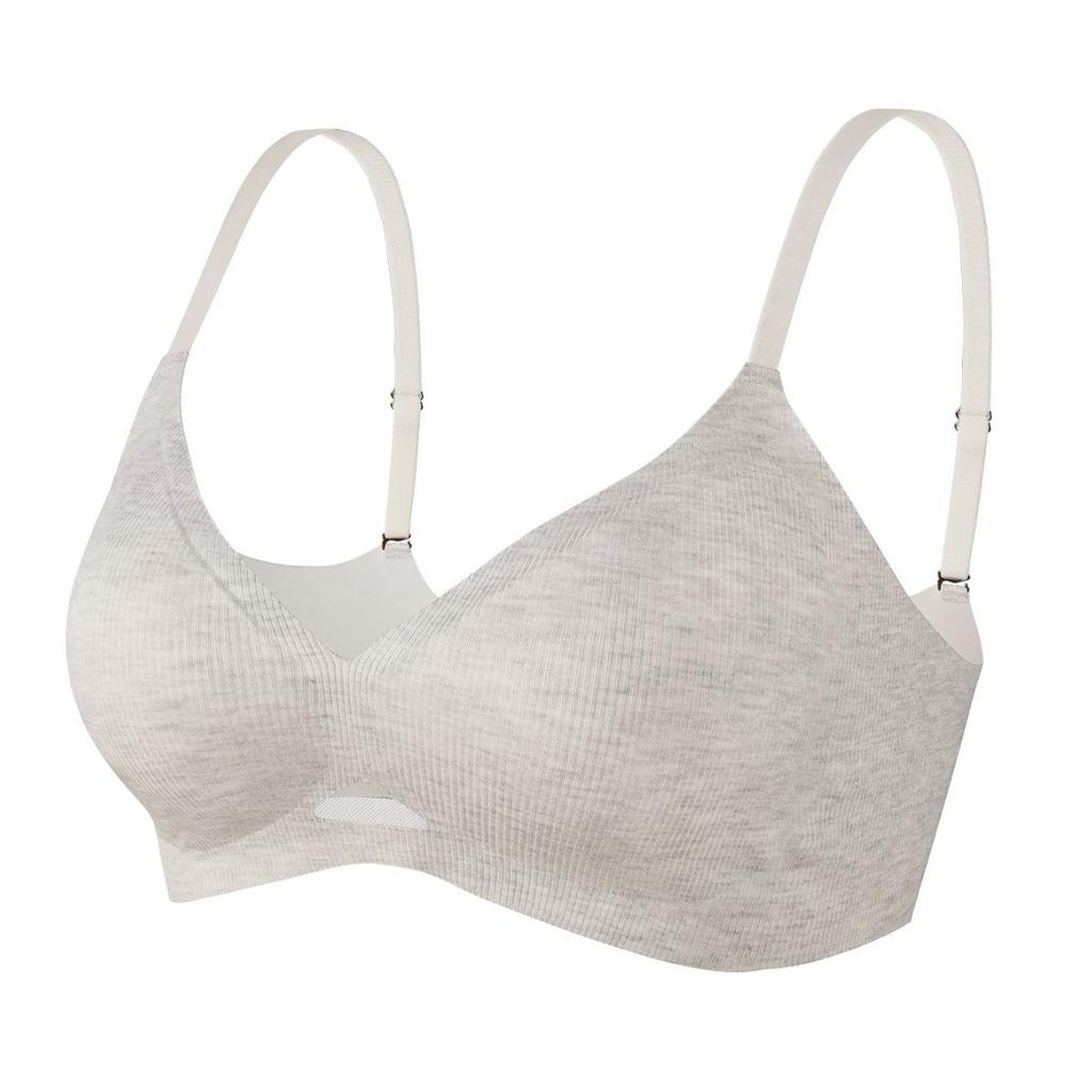 Small Chest Push-up Bra Seamless Thin Shoulder Straps Without Steel Ring Soft Support Upper Support Anti-sagging Adjustable Bra