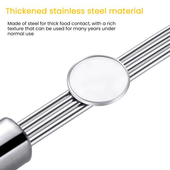Stainless Steel Slotted Spoon Large Mesh Strainer Ladle for Frying Steaming Hot Pot Kitchen