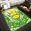 Floral Carpet with Yellow Daisies, Lavender, and Green Leaves Design Suitable for Use As an Anti-slip for Living Room Bedroom Sofas