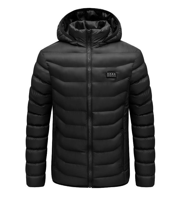 Smart USB Heated Cotton Coat: 21-Zone Temperature-Controlled Winter Warmth