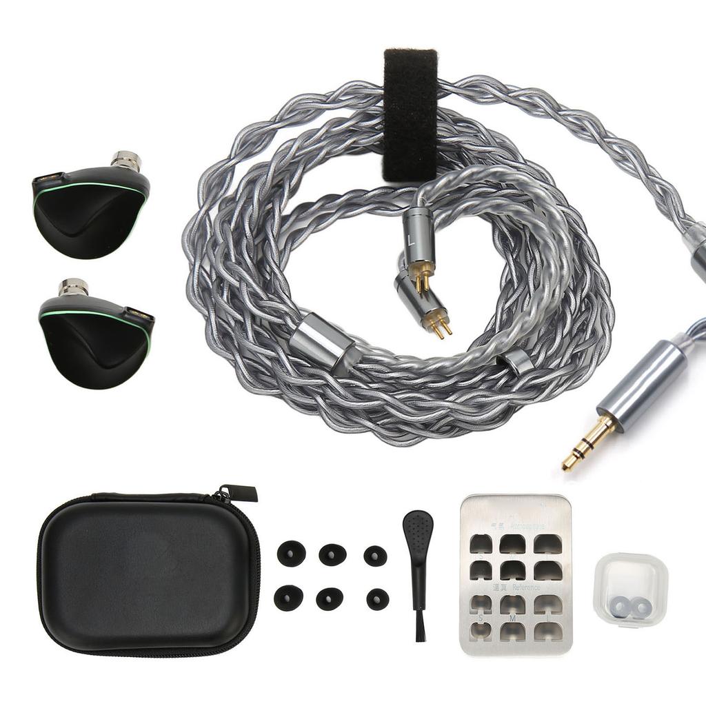 Kabelgebundene Ohrhörer 12mm Dynamischer Treiber 11.6mm PZT Knochenleitung HiFi Kopfhörer mit Abnehmbarem 0.78mm