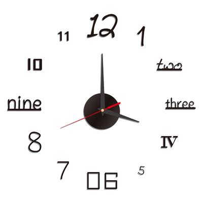 1 Set DIY-Wandaufkleber-Uhr