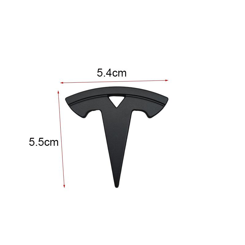 Für Chrome Schwarzes Logo Auto Lenkradabdeckung Aufkleber Abzeichen Emblem Für Tesla Model 3 Y X S Aufkleber Ersatz Zubehör