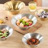 Stainless Steels Bowl Antiscalding Mixing Salad Bowl Noodles Pot Kitchen Serving Bowl for Restaurant Home Part Enduring