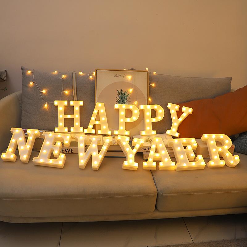 LED Happy Birthday Luminous Letters - Romantic Scene Decoration Lights