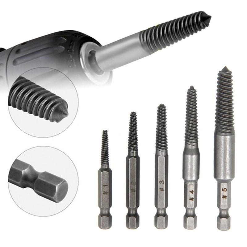 Screw Extractor Bolt Extractor Set Left Hand Drill Bit Set Stripped Bolt Remover Borken Bolt Extractor Kit for Removing