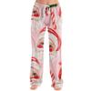 Women's Christmas Print Casual Pants with No Pockets for Holiday Wear
