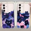 Cartoon Cat Case for Samsung Galaxy A57 A55 A26 A24 A52 A17 A25 A51 A56 A54 A15 A34 A35 A14 A16 A52 A36 A37 Phone Cover A31 A13