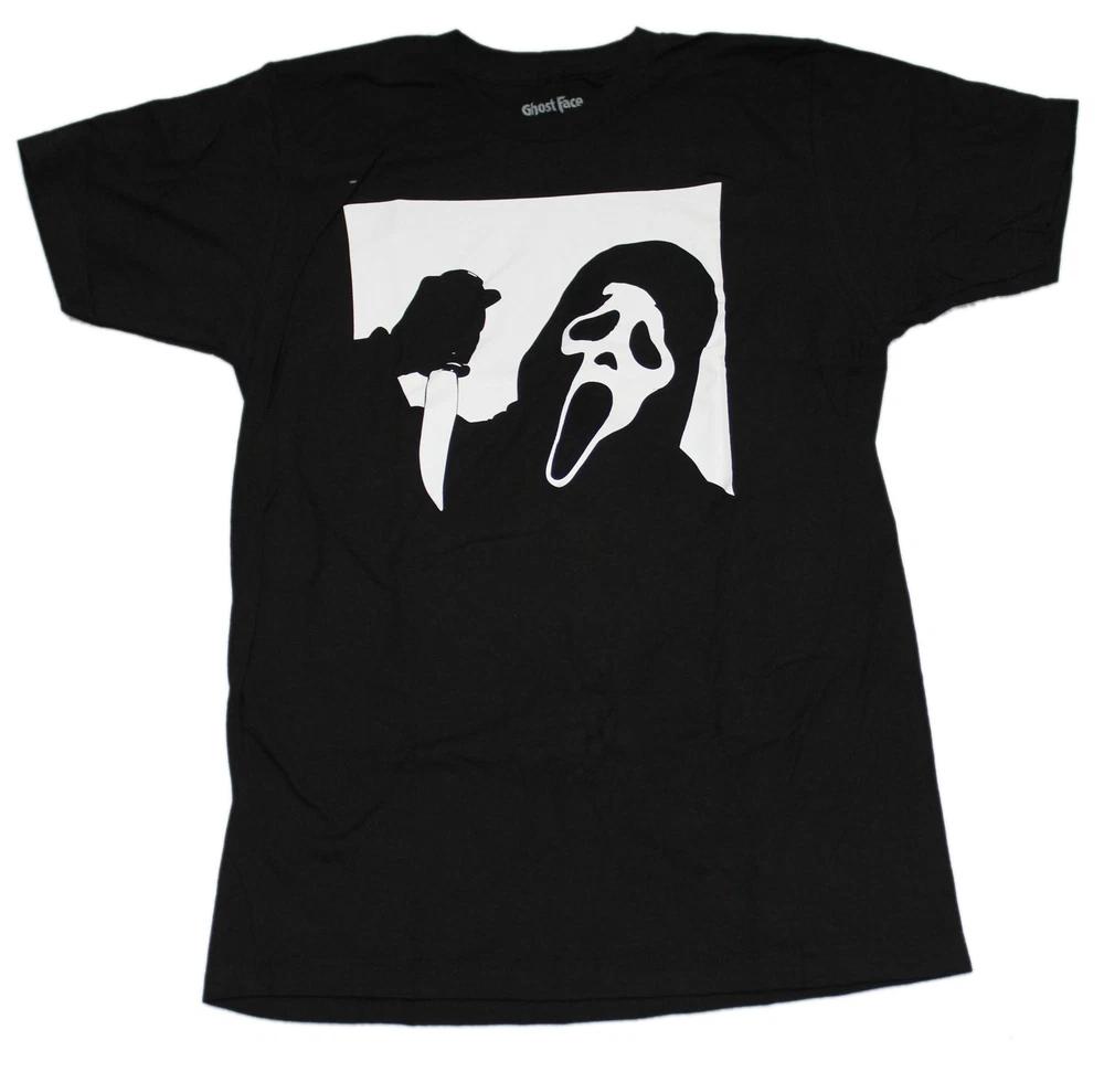 Scream New Adult Tshirt  Negative Space Ghostface Image
