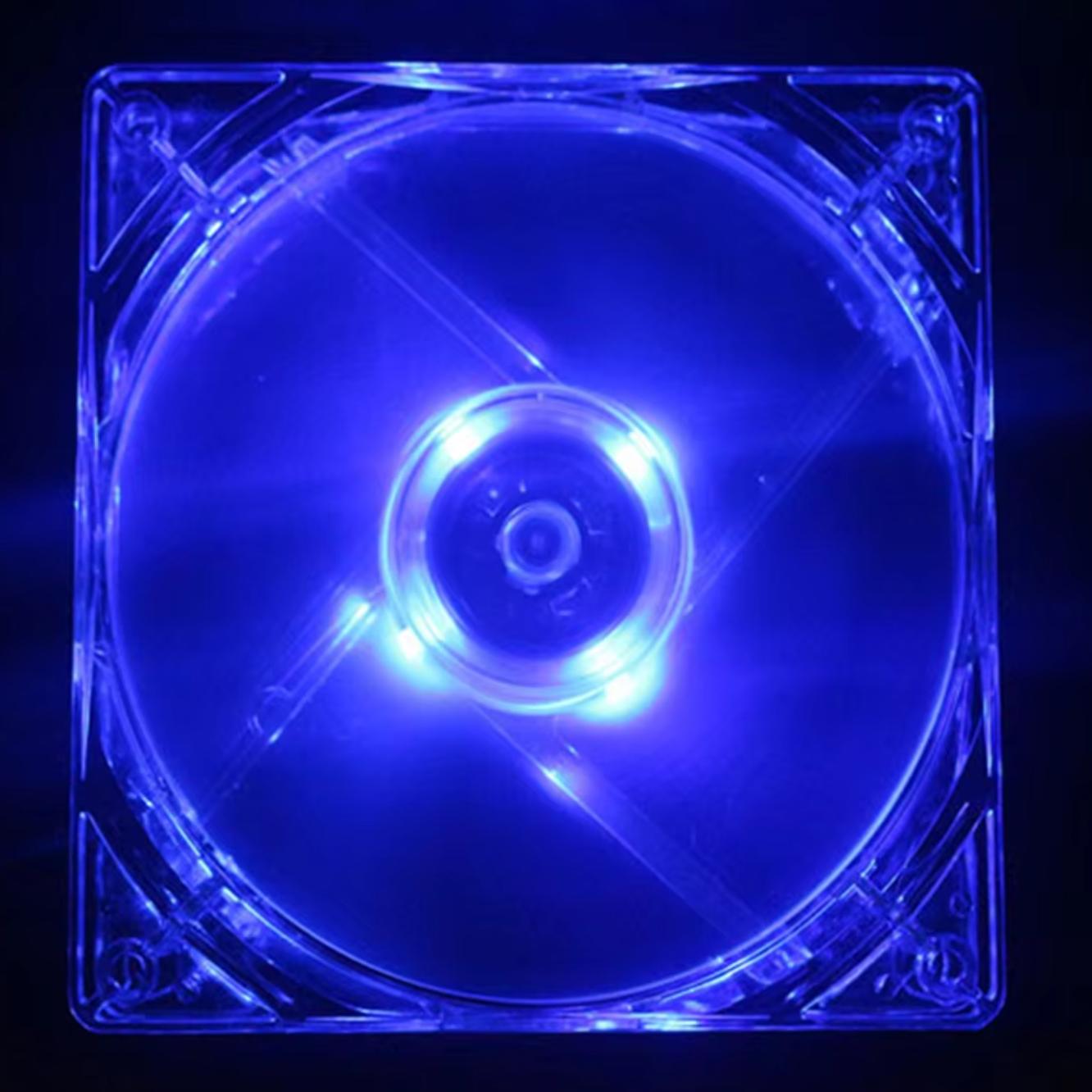 

8cm Cooling Fan PC Computer Case DC 12V Molex 4PIN Mute Color Light 8025 With LED Lights Chassis 80*80*25mm