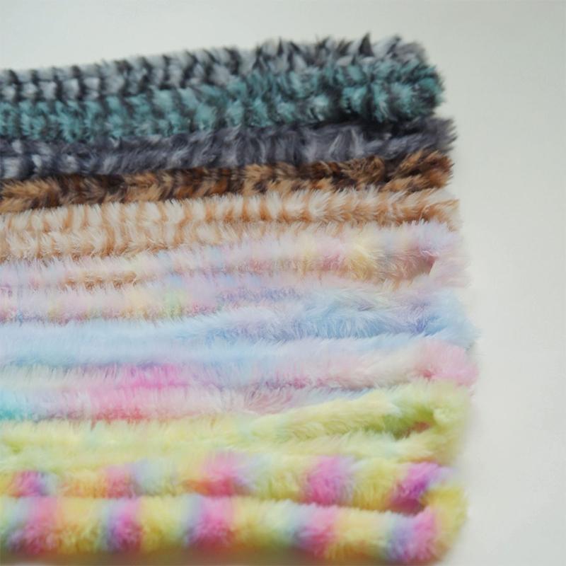 5Pcs 20mm Imitation Rabbit Hair Twist Stick For Gradient Color Plush Twist Stick DIY Fluffy Doll Gifts Crafts Materials