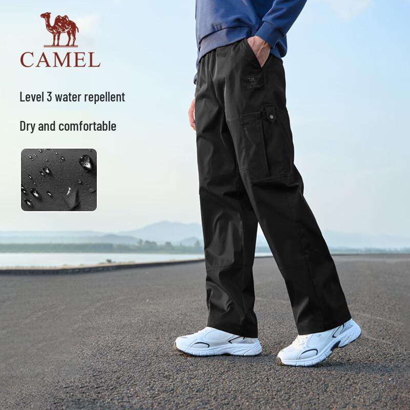 CAMEL Outdoor Water-Repellent Straight-Leg Cargo Pants
