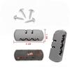 2Sets 3 Digits Luggage Lock Zinc Alloy Lock Catch Plastic Frosted Appearance Suitcase Password Security Lock With Screws
