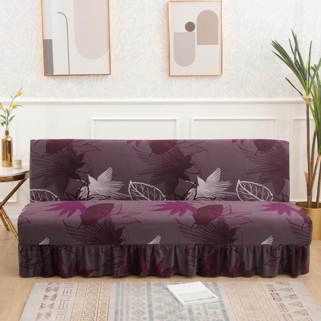 

Еластичний розкладний диван-ліжко без рук Чохли на диван для вітальні Диван-ліжко з еластичним дном і спідницею для дітей L 180-200cm