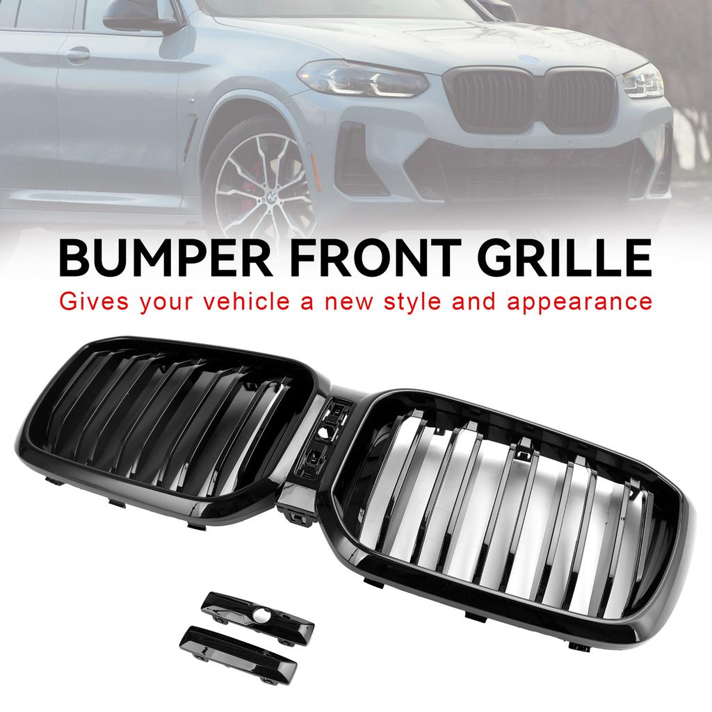 Griglia Anteriore Nera Lucida Fit BMW X3 X4 G01 G02 2022 2023