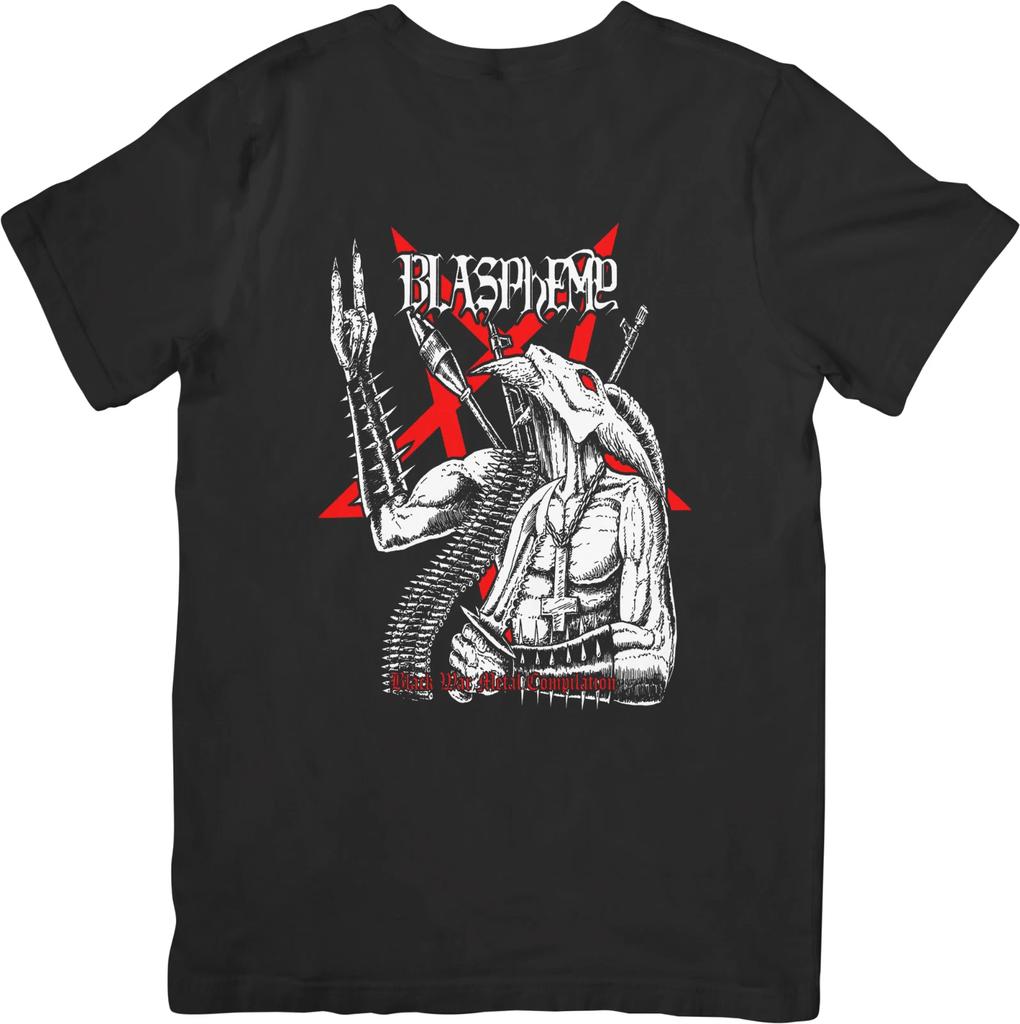 Blasphemy Music Unisex Fit for Men & Women Quality Cotton T-Shirt Black