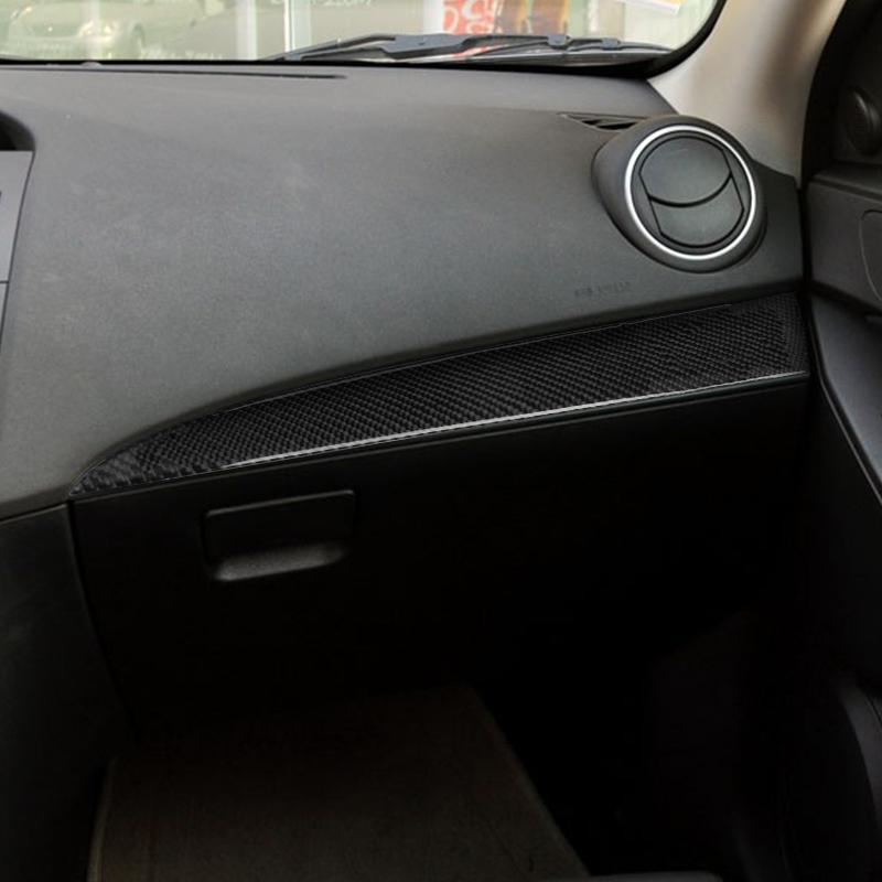 

Углеродное волокно автомобильной консоли, центральная крышка приборной панели, накладка, декоративные наклейки для Mazda 3 Axela 2010 2011 2012 2013