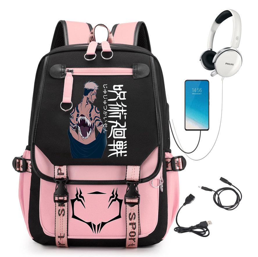 Popular Riman Peripheral Backpack Youth Student School Bag Usb Large Capacity Student Computer Bag