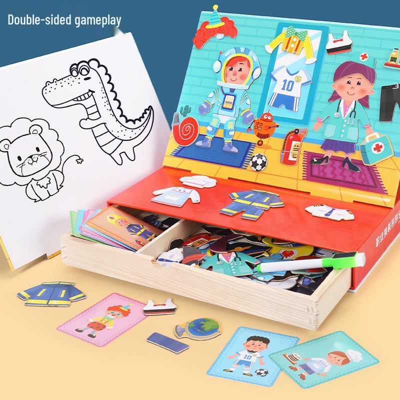 

Kids Magnetic Dress-Up Puzzle Board - Educational Toy
