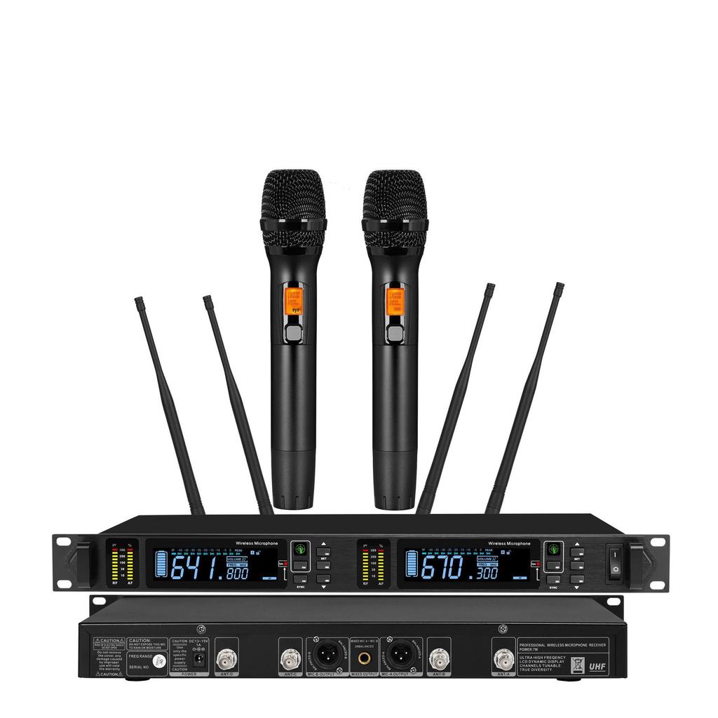 True Diversity One-to-Two Wireless Microphone System In Stock