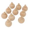 10 STÜCKE Unfertige Kugelornamente Holz DIY Unfertige Weihnachtsbaum Hängekugeln Verzierungen für