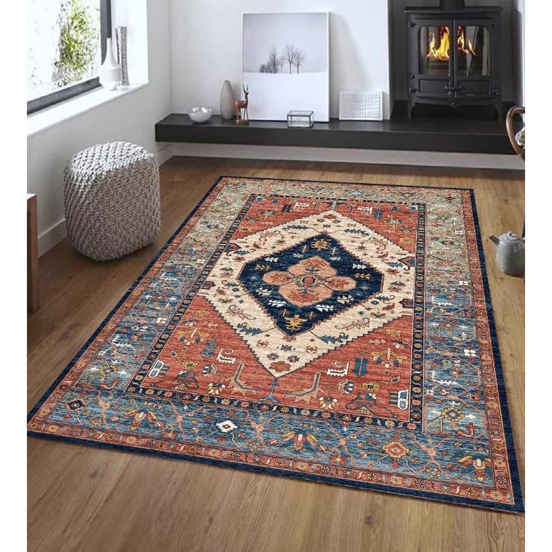 Europe Persia Morocco Style Carpet Living Room Sofa Bedroom Study Kitchen Entrance Door Mat Non-slip Light Luxury Home Decor Rug