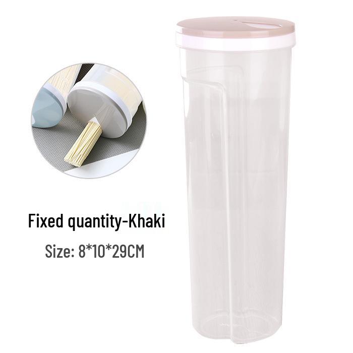 

Герметичный прозрачный контейнер для хранения лапши для спагетти и круп хаки