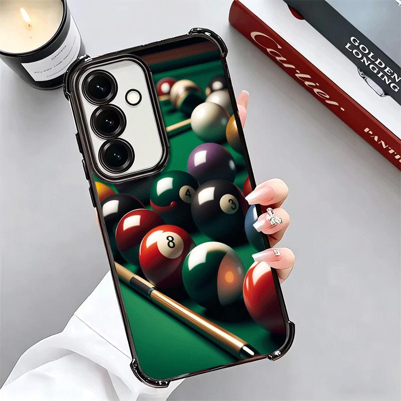 Number Eight Billiard Ball Soft Phone Case For Samsung A17 A27 A07 A37 A57 A16 A56 A15 A55 A14 A54 A13 A53 A26 A36 A25 A35 A24 A