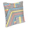 Mondrian Color Dazzle Stripes Pattern Square Pillow Case Throw Pillow Abstract Geometric Art Novelty Cushion Covers