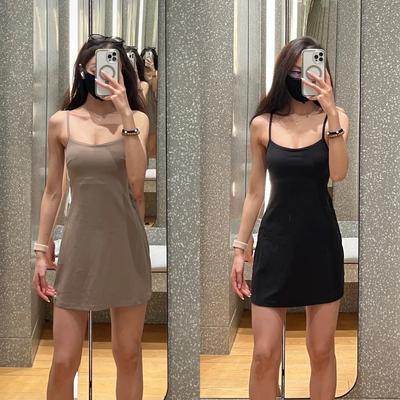 Dress Female Sexy Suspender Fitness Belt Lined Tennis Skirt