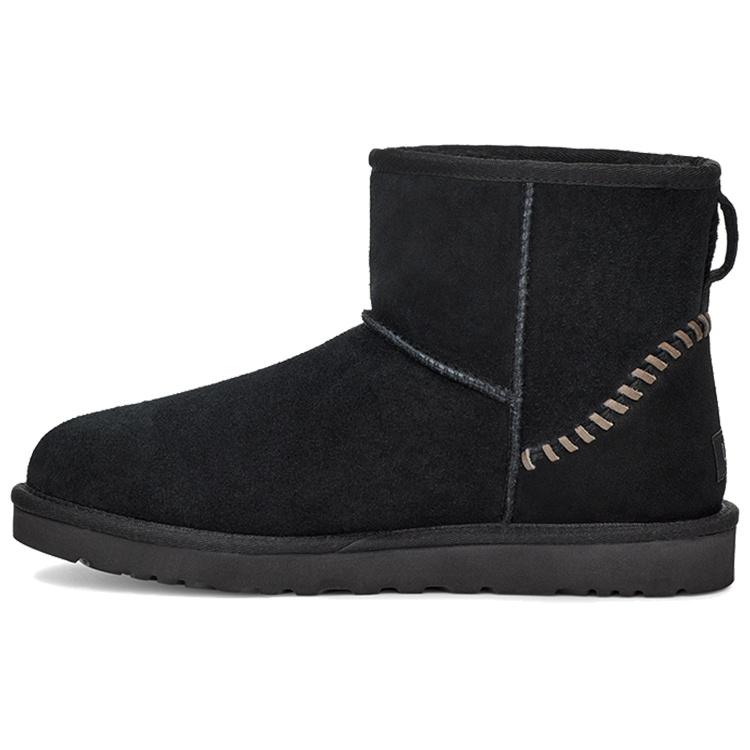 UGG Classic Mini Deco Suede Boot Black Men s 1115565-BLK EU 40