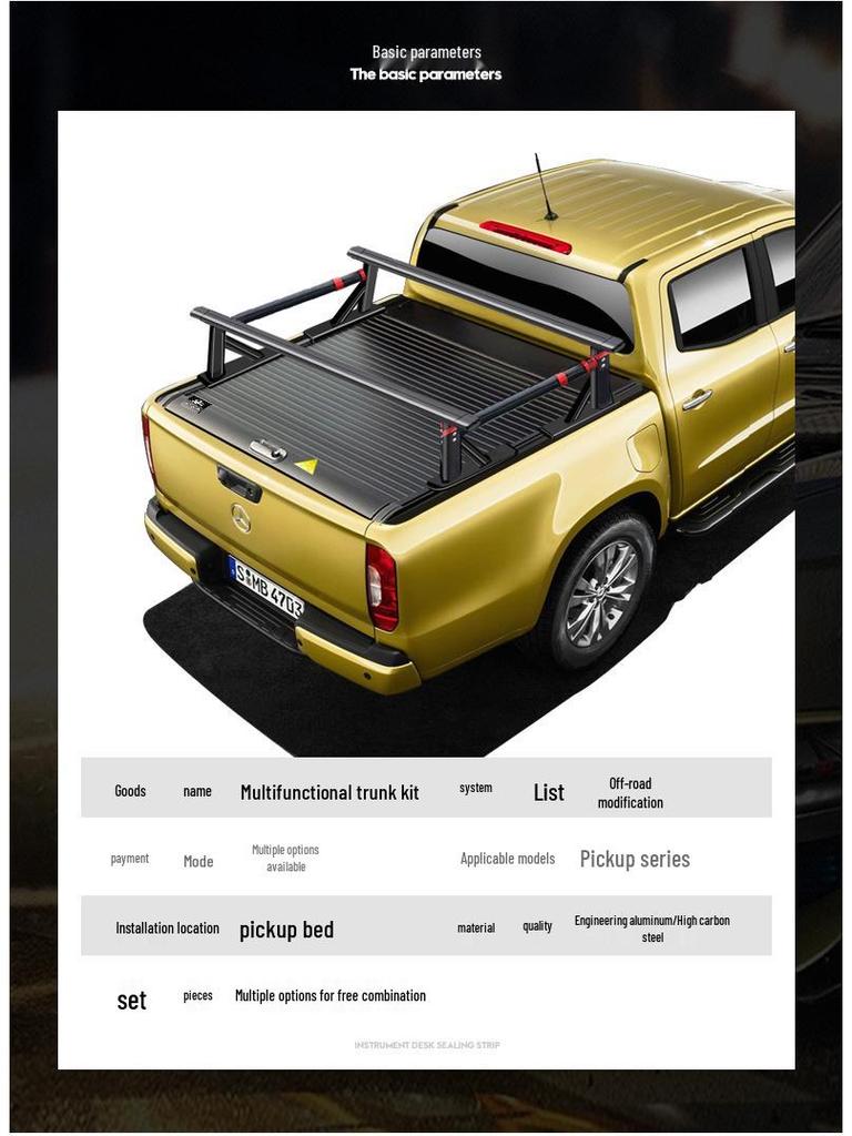 Multifunctional Expansion Crossbar for Great Wall Cannon, Raptor F150, Ranger Roll Bar Modification
